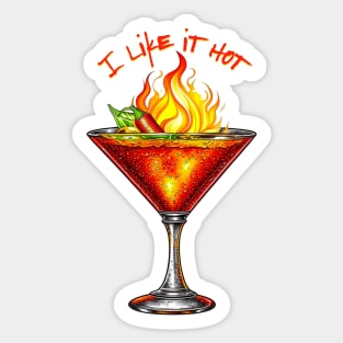 Chili Martini Sticker